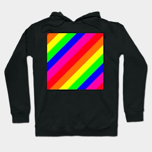 Rainbow stripe pattern Hoodie